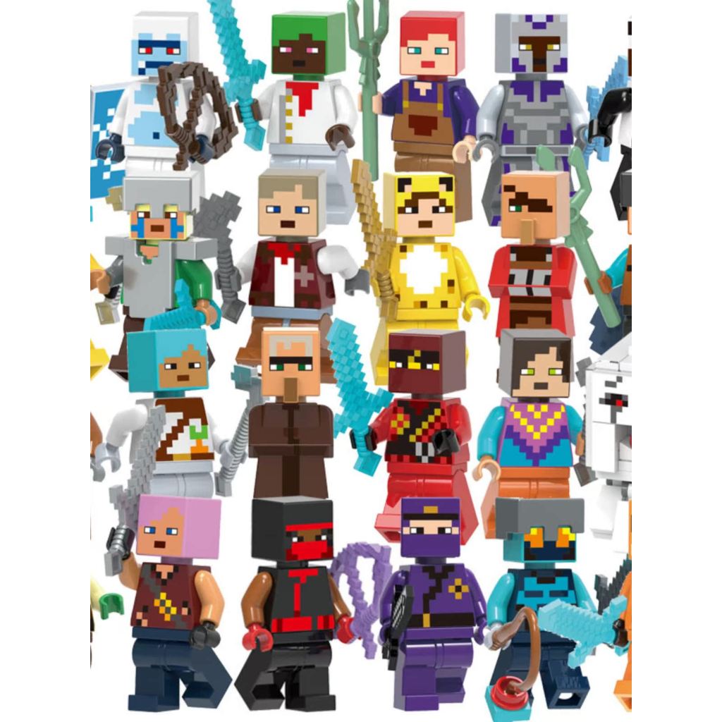 minecraft minecraft toy Minecraft dream Hell Warthog Evil Zombies Hunter Diamond Sword Shield Bow As