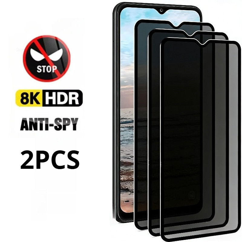 1-2Pcs Anti Spy กระจกนิรภัยสําหรับ Oppo A97 A96 A95 A94 5G 4G ความเป็นส่วนตัวขอบสีดําป้องกันหน้าจอสํ