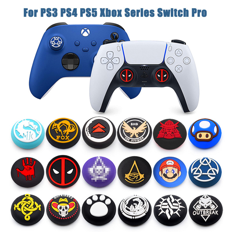 ซิลิโคนหุ้มปุ่มอนาลอคจอย PS5 /PS4 /PS3 /PS2 /Xbox Series /Xbox /Joy Pro Switch /Grip Cap, Controller