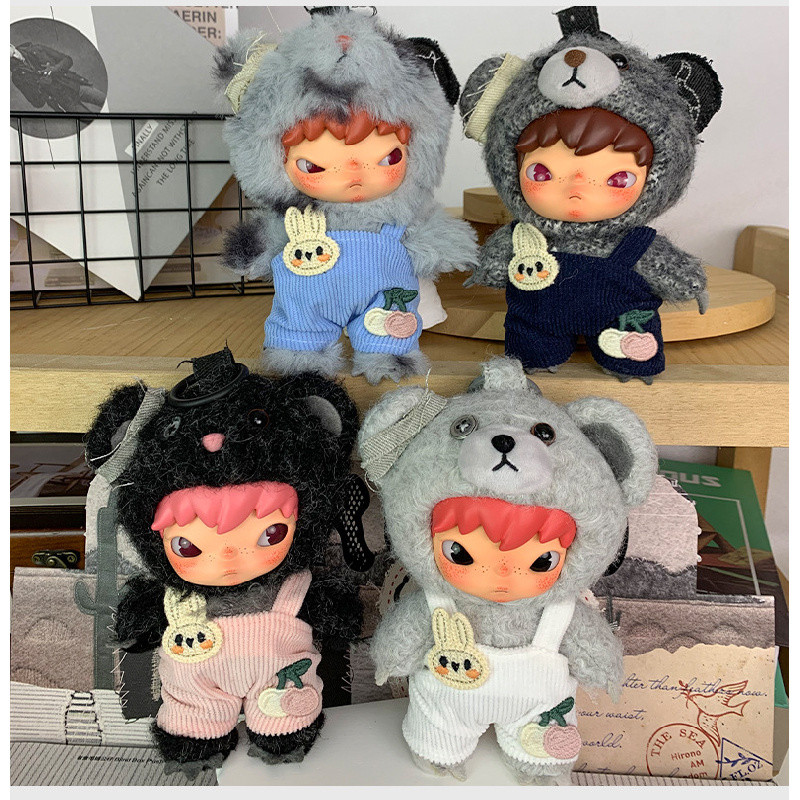 15ซม.Hinoro Road Logตุ๊กตาจี้ตุ๊กตาDopamine Overallsเสื้อผ้าOnoเสื้อผ้าเด็กตุ๊กตาแต่งตัวเปลี่ยนตุ๊กต