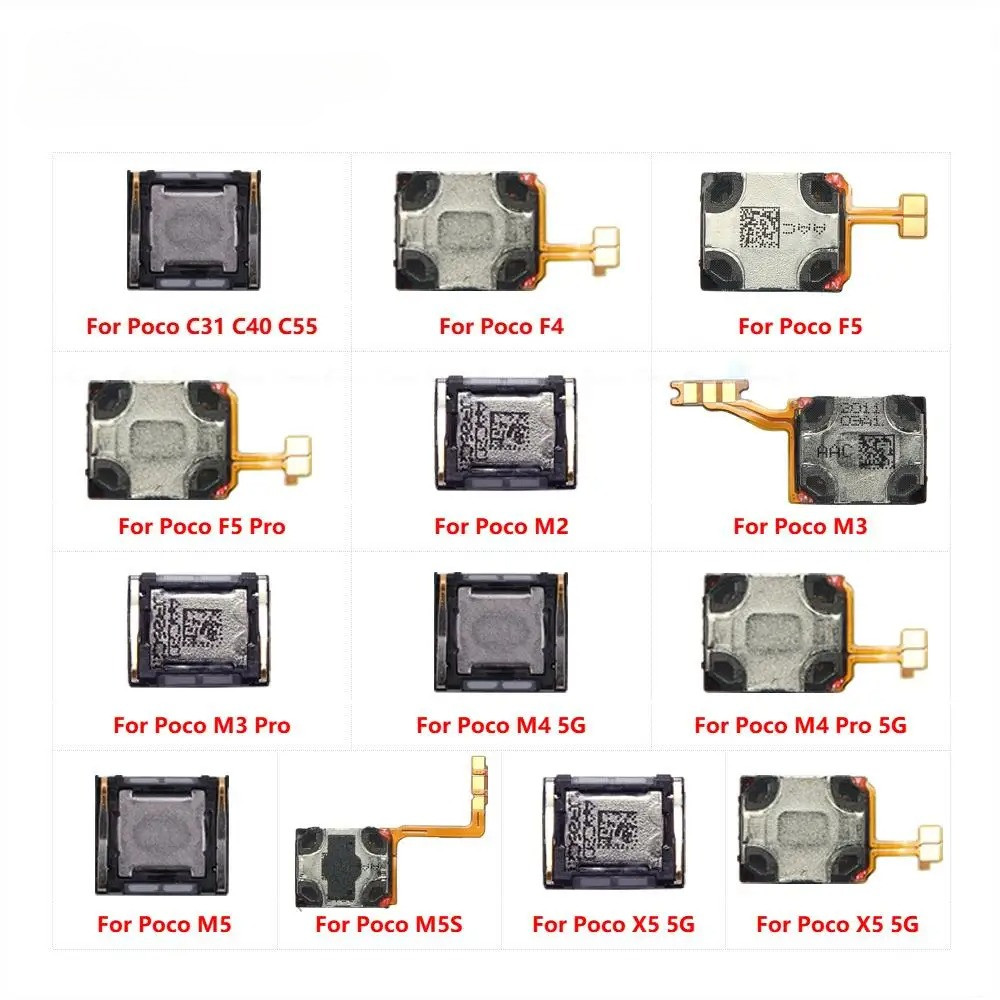 หูด้านบนลําโพงรับหูฟังสําหรับ Xiaomi Poco C31 C40 C55 F4 F5 M2 M3 M4 M5 M5S X5 Pro 5G 4G อะไหล่ทดแทน