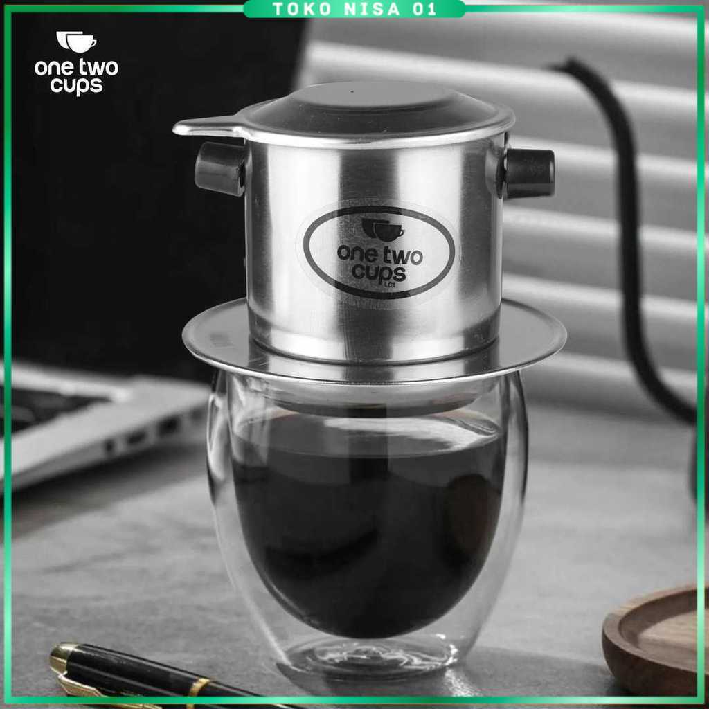One Two Cups Vietnam Drip Coffee Filter Pot 120ml 7Q - ON-7Q