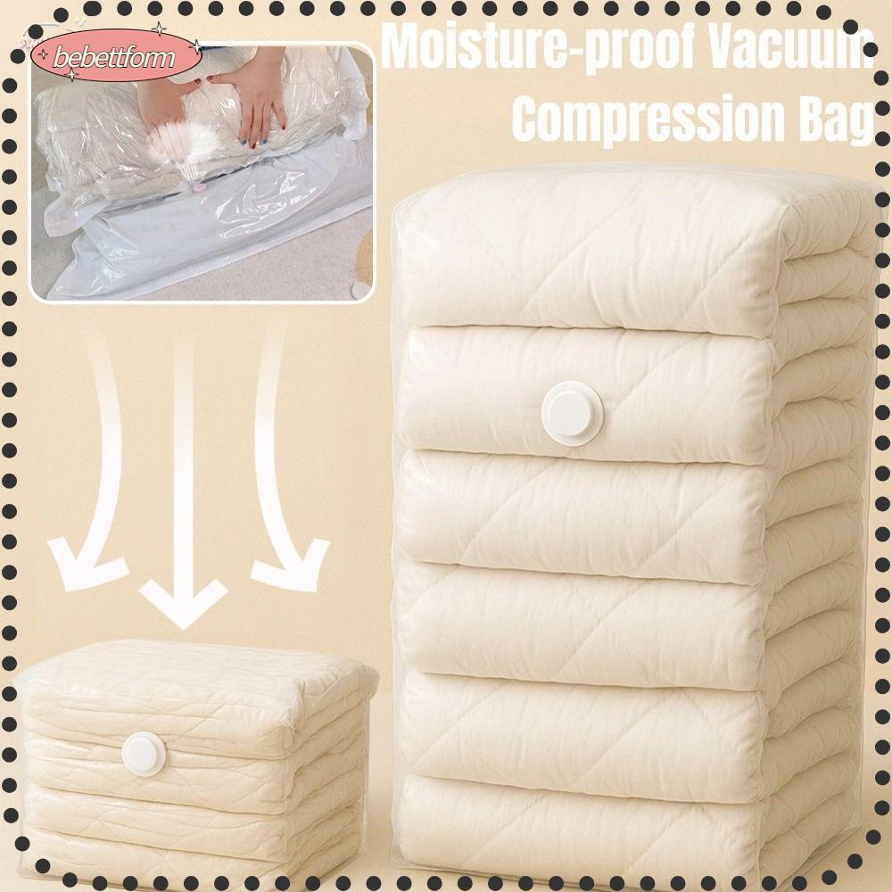 BEBETT ถุงสูญญากาศ แบบพกพา สําหรับจัดเก็บเสื้อผ้า ผ้าห่ม ใช้ในบ้าน เดินทาง