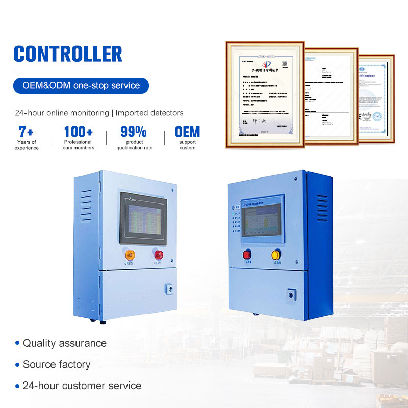 เครื่องวิเคราะห์ก๊าซอุตสาหกรรมคาร์บอนไดออกไซด์ H2S CO VOC Sensor CL2 CH4 SO2 NH3 เครื่องตรวจจับสําหร