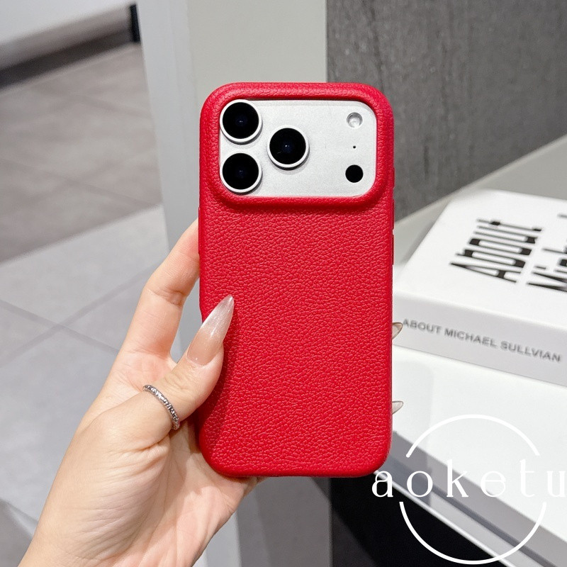 เคสโทรศัพท์ ทีพียู ลายลิ้นจี่สีแดงปีใหม่เหมาะสําหรับ ไอโฟน 11 12 13 14 15 16 17 มือโปร สูงสุด ฝ้ารวมทุกอย่างซิลิโคนปกอ่อน