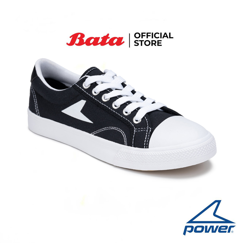 Bata บาจา Power รองเท้าผ้าใบสนีคเกอร์ แบบผูกเชือก สำหรับผู้หญิง รุ่น HOTSHOT สีดำ 5286183