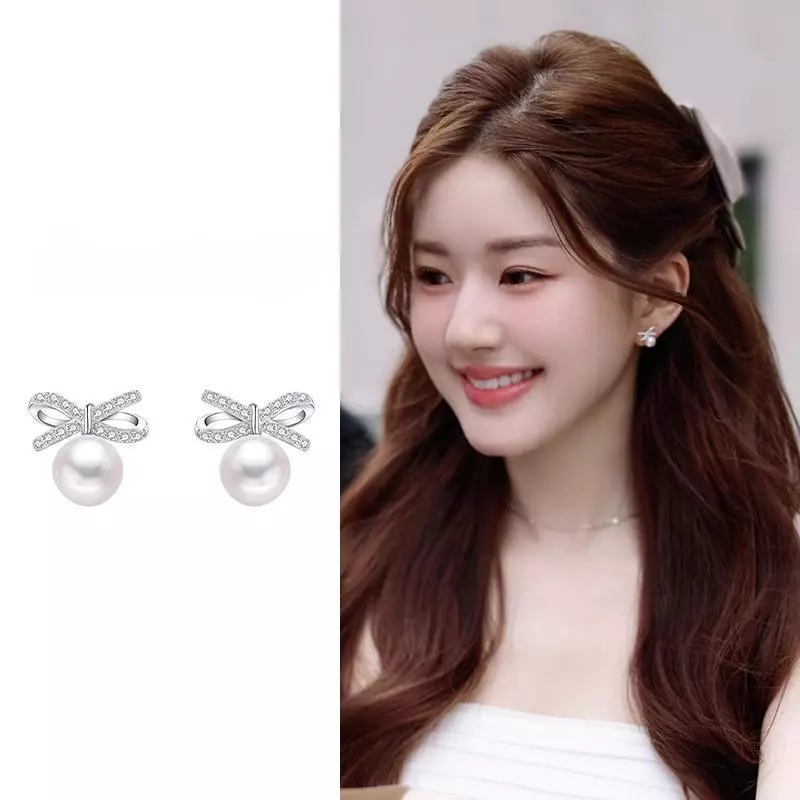 ต่างหูมุกกุทัณฑ์ เงิน S925 ใหม่ ต่างหู เครื่องประดับเกาหลี