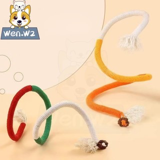 wen.W2 ของเล่นแมว แท่งขนนกเชือกกัด วัสดุปลอดภัย เหมาะสำหรับแมวทุกวัย