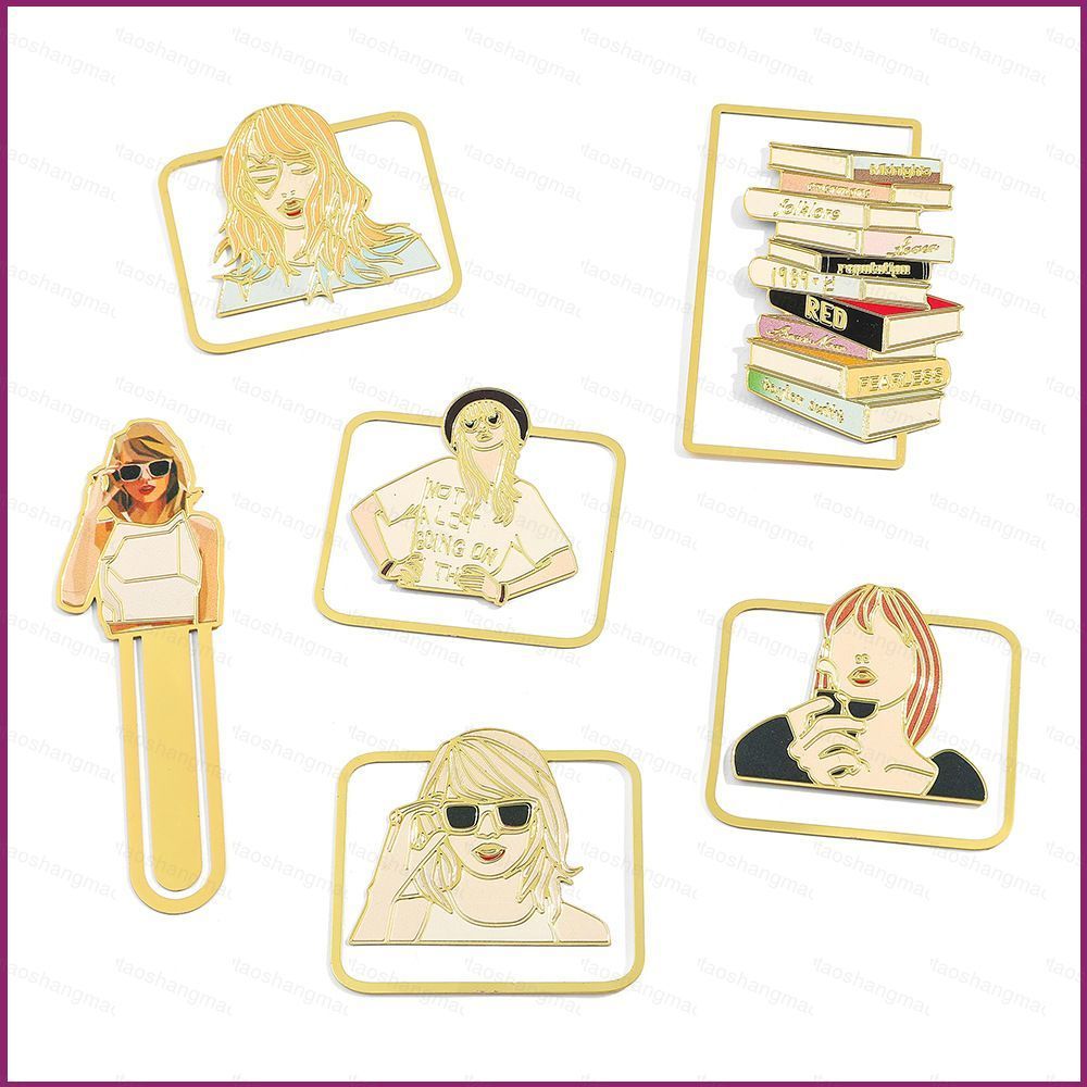 YT4 Taylor Swift Metal Skeleton Bookmark ของขวัญสําหรับเด็กผู้หญิงของที่ระลึกคอลเลกชัน
