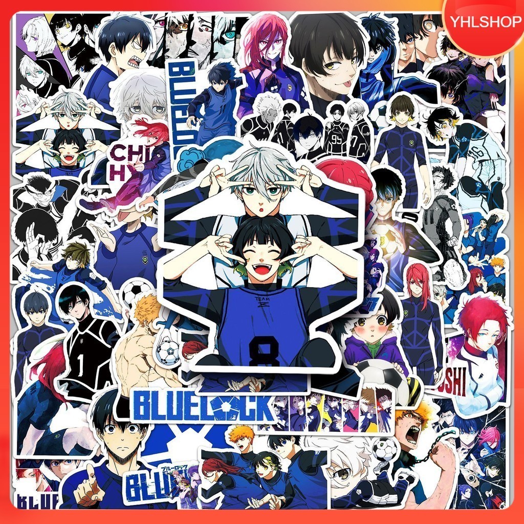 🚀พร้อมส่งจากไทย🚀 50แผ่น ลาย การตูน อนิเมะ Blue Lock ขังดวลแข้ง Sticker กันน้ำ DIY Waterproof