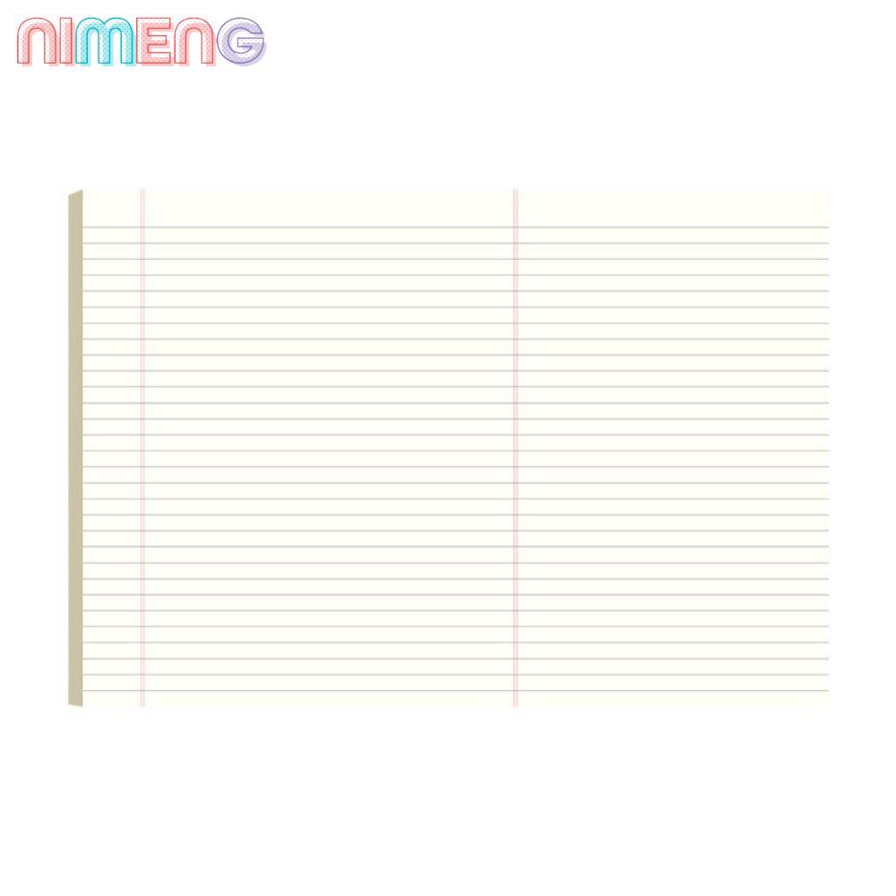 NIMENG กระดาษร่าง 50 แผ่น, สมุดบันทึก A3 Mind Planing A3, ความเรียบง่ายนักเรียนเขียนแผ่นจดบันทึกแบบฉีกขาดได้นักเรียน