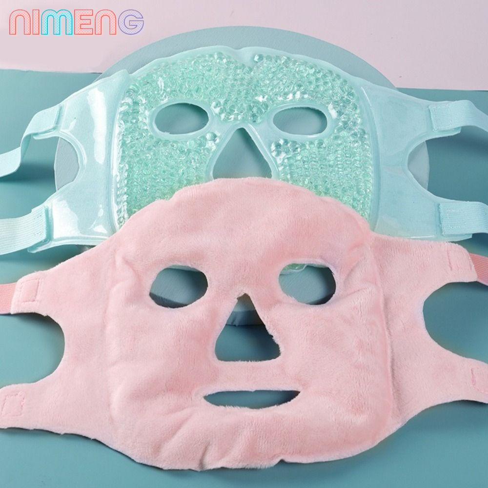 NIMENG Sleeping Ice Pack, Gel Bead Compress บรรเทาความเมื่อยล้า Ice Gel Eye Face, ลดความหมองคล้ํานํากลับมาใช้ใหม่เย็นและร้อนลด Face Puff Sleep สําหรับผู้หญิง SPA