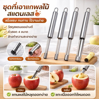 ที่เจาะแกนผลไม้ เครื่องมือล้างเมล็ดสแตนเลส เจาะเม็ด มะยงชิด …
