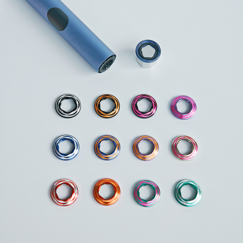 ฝาครอบปากสูบ แหวนแต่งทูโทน (Two-tone Ring) พร้อมอุปกรณ์ถอด เปลี่ยนง่าย สีสวย สไตล์ Minimal