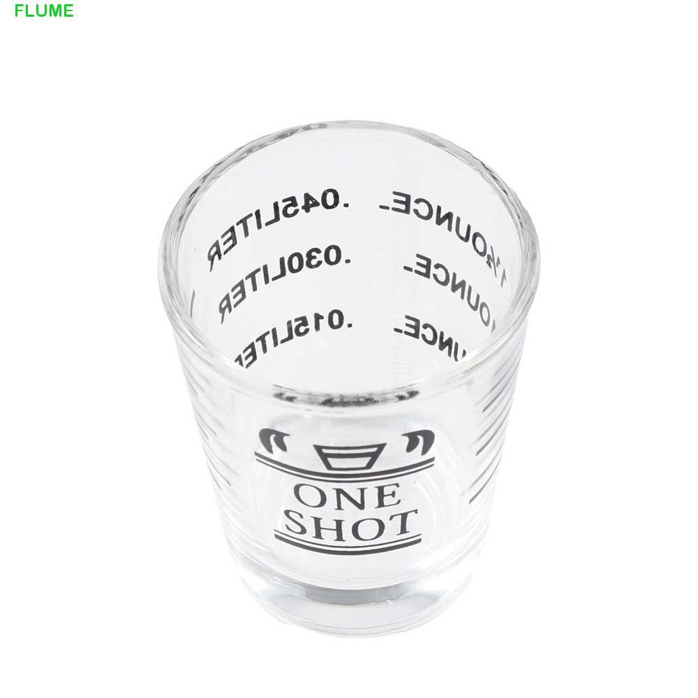 FLUME Jigger 1.5oz/45ml อุปกรณ์เสริมบาร์ เครื่องมือบาร์เทนเดอร์สําหรับงานหนักทนความร้อน