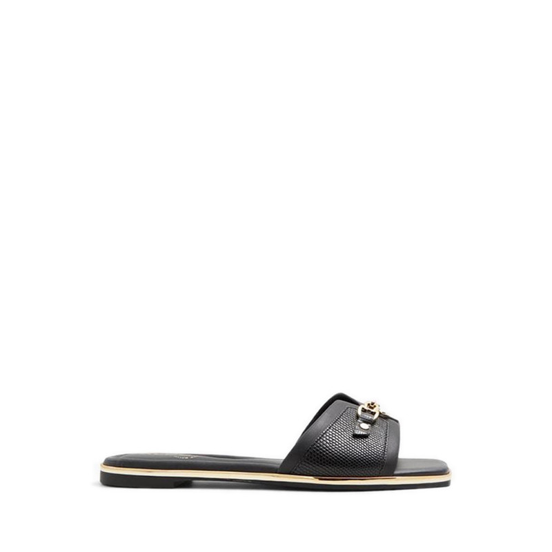 ALDO รุ่น Alamassi รองเท้าแตะส้นเตี้ยผู้หญิง - สีดำ