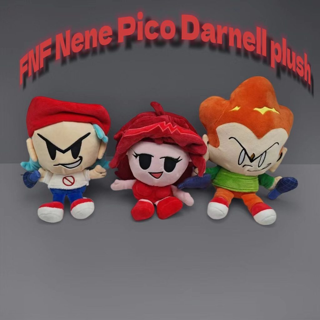 FNF Nene Pico Darnell Plush Doll Friday Night Bullshirt ตุ๊กตาการ์ตูน Cross-Border น่ารัก