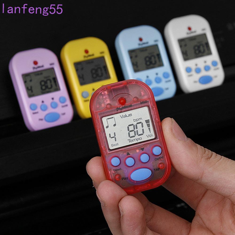 JETTY เครื่องเมตรอนอมกระเป๋าแบบคลิป, Dual-channel LCD Mini Metronome, จูนเนอร์ดิจิตอล Colorfu Profes