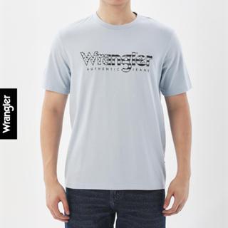 WRANGLER เสื้อยืดแขนสั้นผู้ชาย รุ่น WR F525MTSSF58 สีฟ้า