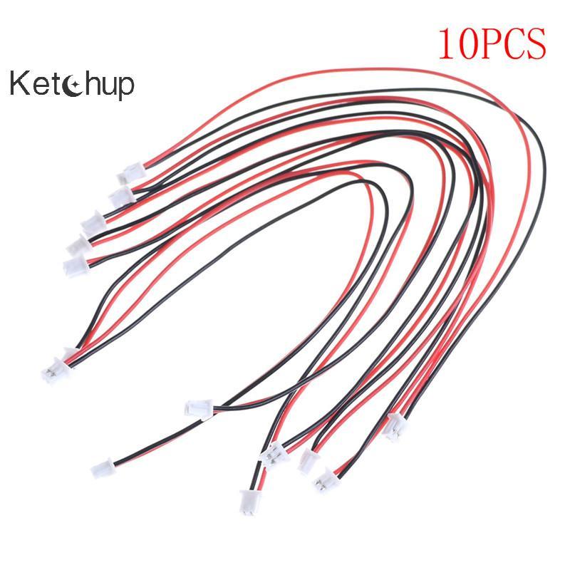 [Ktchup-t] ปลั๊กขั้วต่อ Micro JST 2.0 PH 2 พิน 10 ชิ้นพร้อมสาย 150 มม. ดี