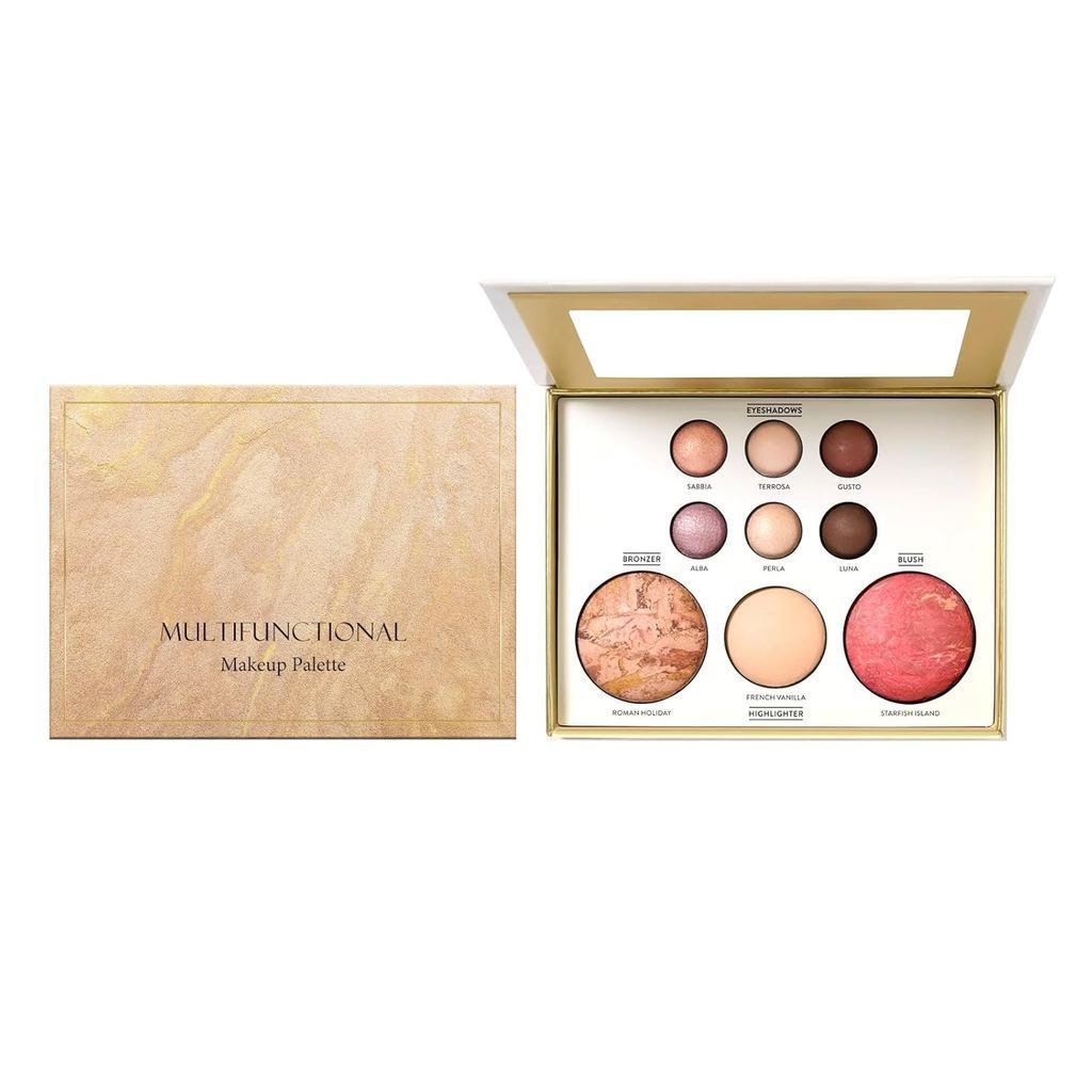 TheBestoftheBestBakedPalette-Tuscany Dream|ชุดแต่งหน้าแบบครบวงจรพร้อมสีบรอนซ์ บลัชออน ไฮไลท์ และ 6Ba