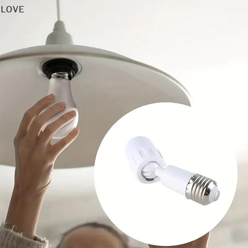 [JJCW] Universal E27 ถึง E27 หลอดไฟ LED Soet Extender อะแดปเตอร์ 360 องศาโคมไฟหมุนได้ E27 ฐานหลอดไฟป
