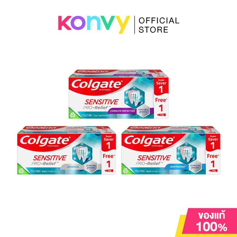 Colgate Sensitive Pro Relief Complete Protection Toothpaste [110g x 2pcs] ยาสีฟันคอลเกต.