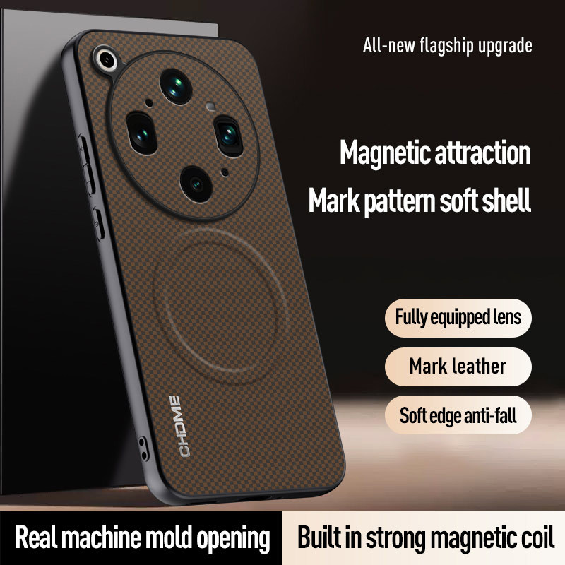 เคสสําหรับ OPPO Find X9 Ultra Magnetic นูนหนังที่เหมาะกับผิวกันกระแทกสําหรับ OPPO Find X9 Ultra
