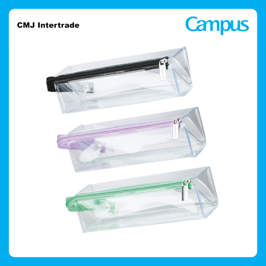 KOKUYO CAMPUS PENCASE C2 กล่องใส่ดินสอ กล่องปากกา กระเป๋าดินสอ รุ่นสีใส
