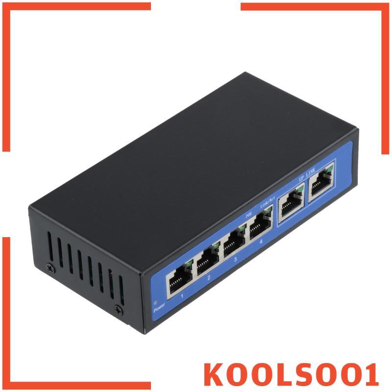 [Koolsoo1] 6 พอร์ต 100Mbps 4 POE Port & 2 Uplink Power Over Ethernet Switch Adapter