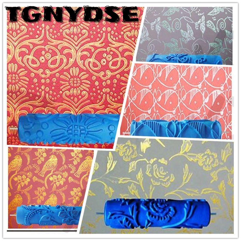 TGNYDSE Grain Paint Roller Paint Texture เครื่องมือตกแต่งบ้านการพิมพ์สี DIY เลียนแบบรูปแบบเครื่องมือ