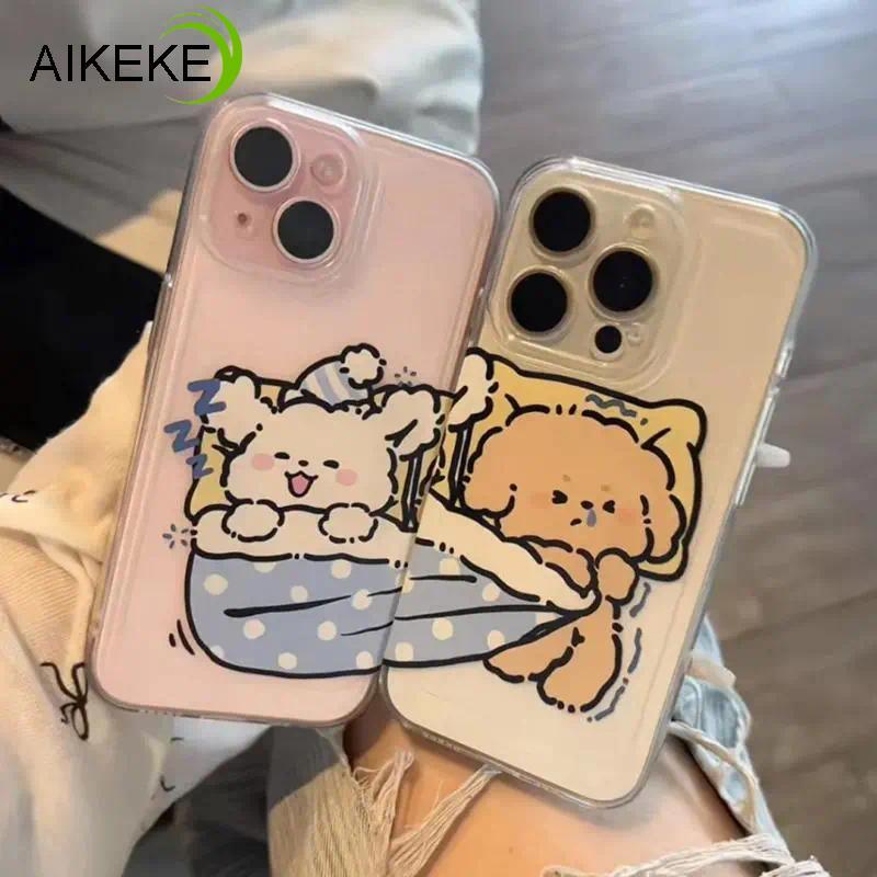น่ารักคู่สุนัขใสเคสโทรศัพท์บางเฉียบสําหรับVivo X21 UD X21i X21S X20 X9 Pro X9S Plus T3 Pro T4X T2X T