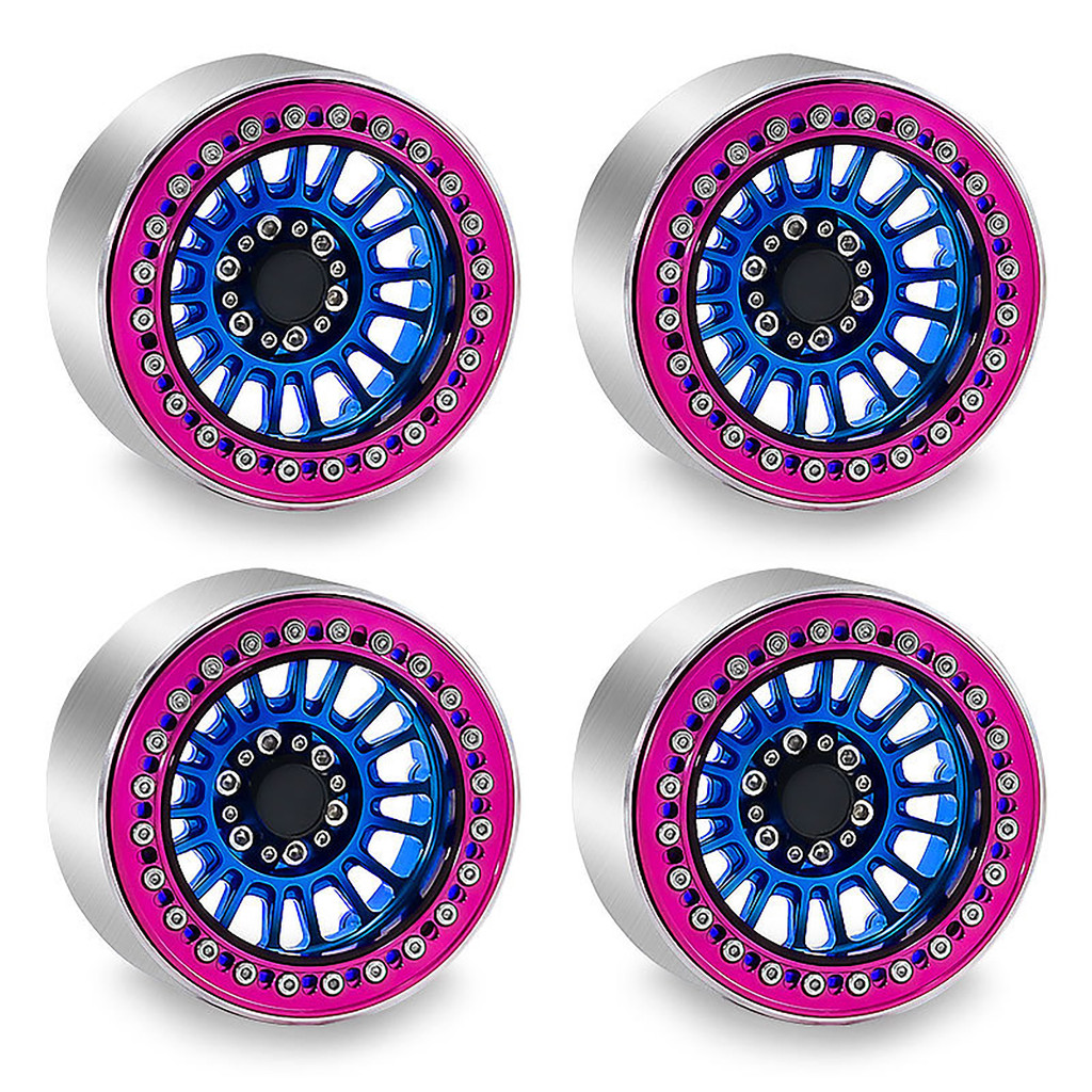 Alumimum โลหะผสม 2.2 นิ้ว Beadlock ล้อขอบสําหรับ 1/10 SCX10 90046 AXI03007 TRX4 TRX6 VS4-10 H8H Gen7