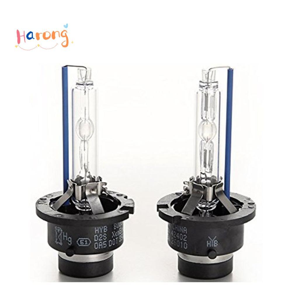 HARONG ไฟหน้าซีนอน 2 ชิ้น, 4300K/6000K/8000K Warm White HID ไฟหน้า, 35W D2S D2C เปลี่ยนไฟหน้า LED โด