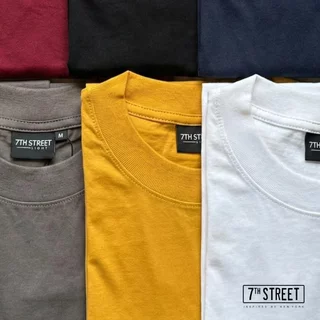 รวมสีเสื้อยืดคอกลมแขนสั้น 7ᵗʰ Street (Light) รุ่น L-TAG ทรงหลวม ไหล่ตก ไม่รัดตัว เนื้อผ้า 100% Cotton Relaxed Fit ไซส...