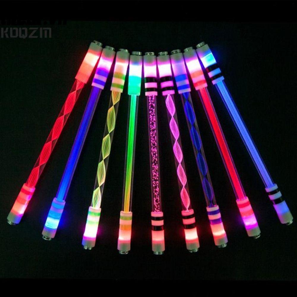 THEOF Spinning Pen Pocket Led Flash Spinning Pen Anti-Skid Release Pressure Creative LED Luminous