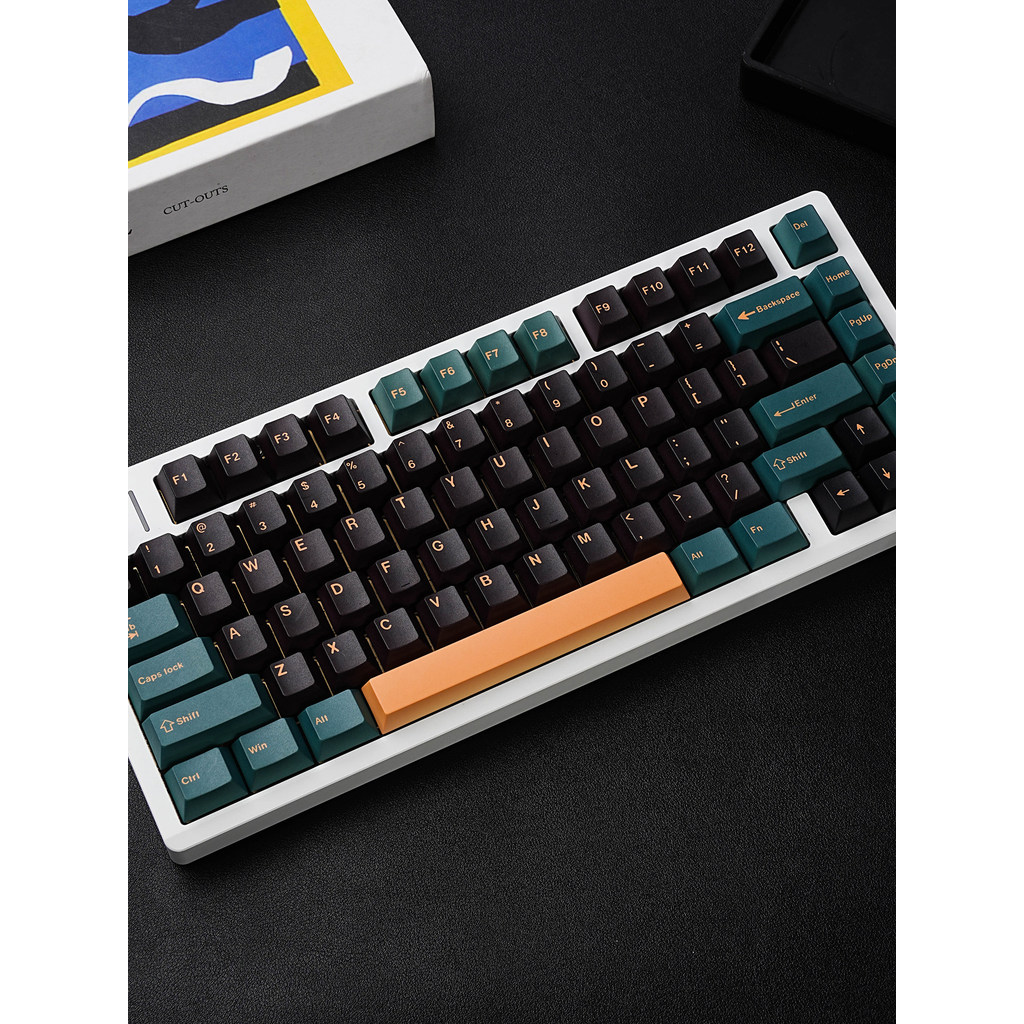 ปุ่มกด PBT Sublimation สูง Zhuyin Cangjiewen ปรับคีย์บอร์ดฝน 75 Mai จาก Tarantula 60