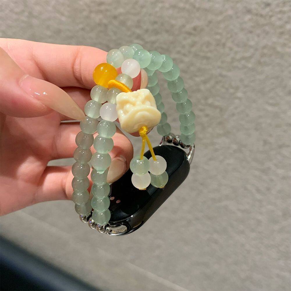 เหมาะสําหรับสาย Apple s10 Breeze Lion Beaded สายรัดข้อมือ Huawei 10 นาฬิกา Xiaomi 10nfc/9pro Strap