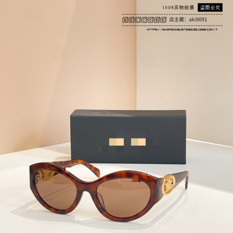 EM8C Ve---ce Cat-eye frame sunglasses for women, fashionable acetate sunglasses for men ve4485