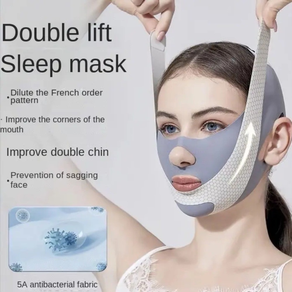 (จัดส่งในพื้นที่) One Piece Face Lifting Belt V Line Shaping Bandage ป้องกันการหย่อนคล้อยลด Nasolabial Folds Home Beauty Tool