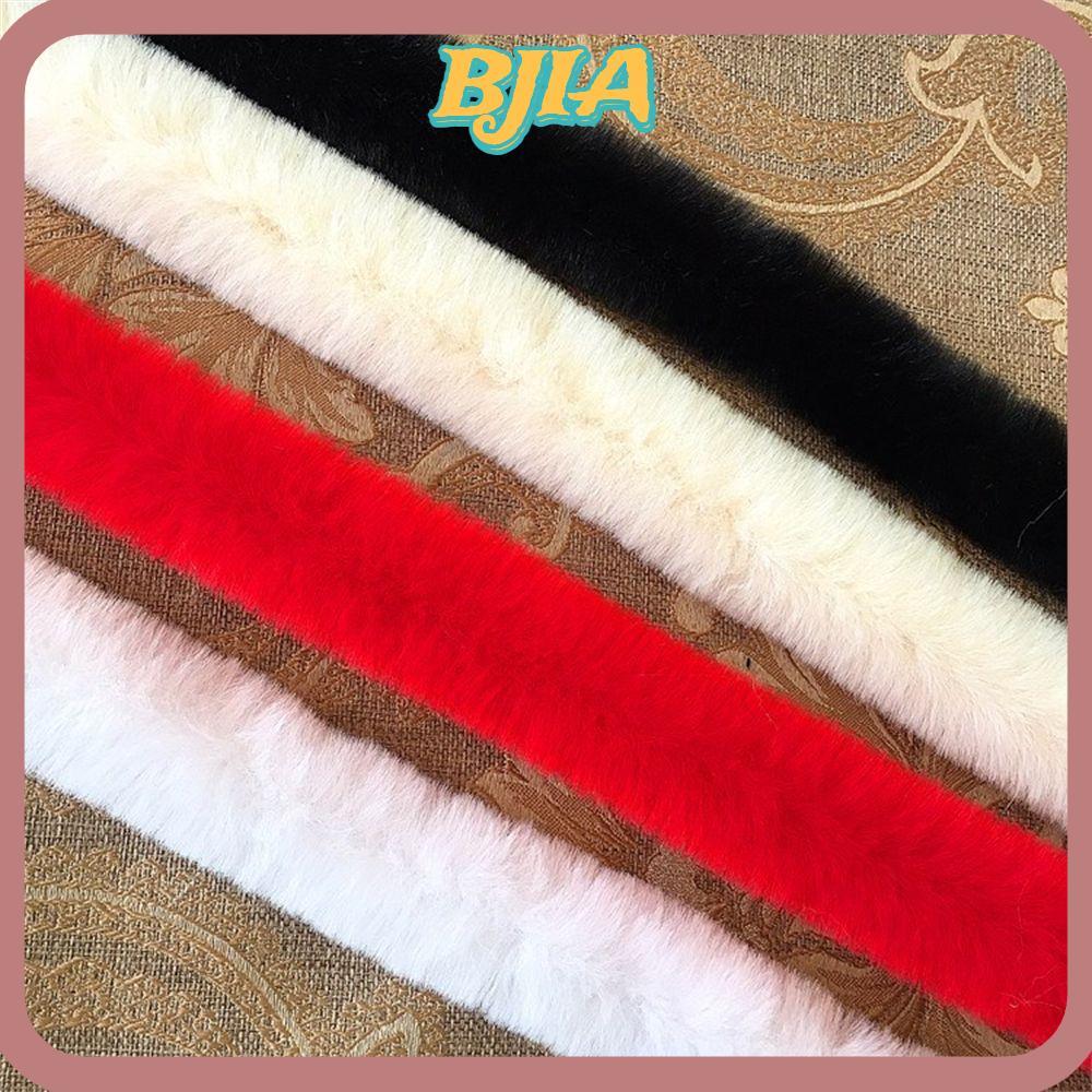 BJA Furry Tape Collar Furry Fluffy เย็บ Faux Rabbit Furry