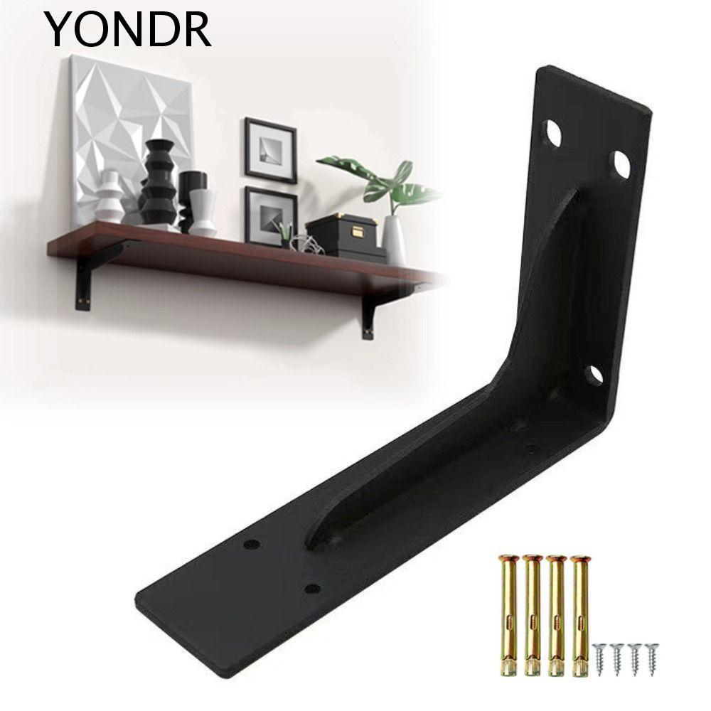 YONDR ขายึดชั้นวางขาตั้งกล้อง, ขายึดชั้นวางลอย 6-18IN สําหรับงานหนัก, ชั้นวางของรองรับติดผนังโลหะ L 