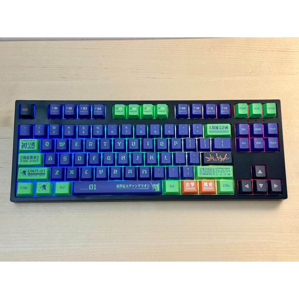 GANSS Gauss EVA โทรศัพท์แรก GS3087TGS3104T สีไร้สายบลูทูธสามโหมด Single-Mode Mechanical Keyboard Bas
