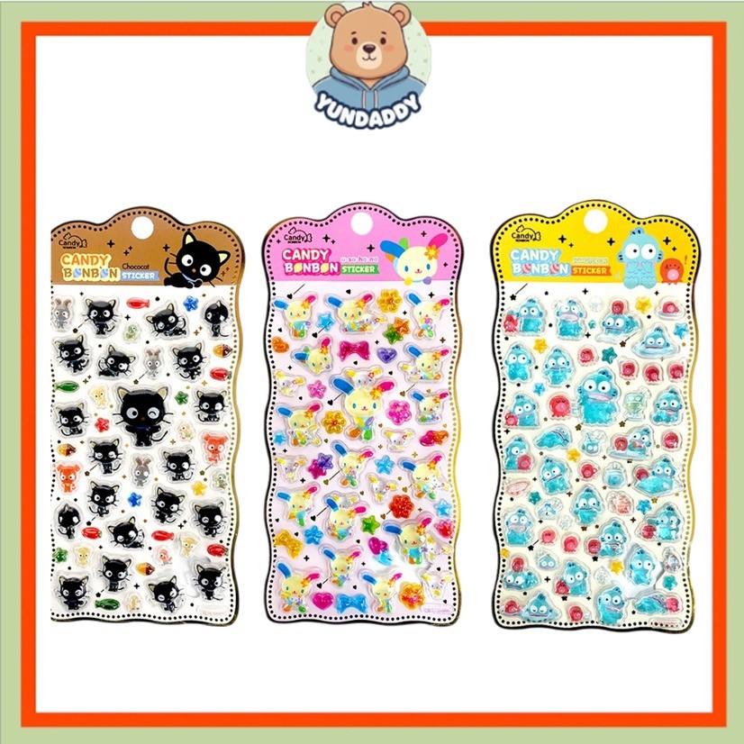 [SANRIO] 2026 New Candy Bonbon Sticker (Chococat / Hangyodon / Usahana)