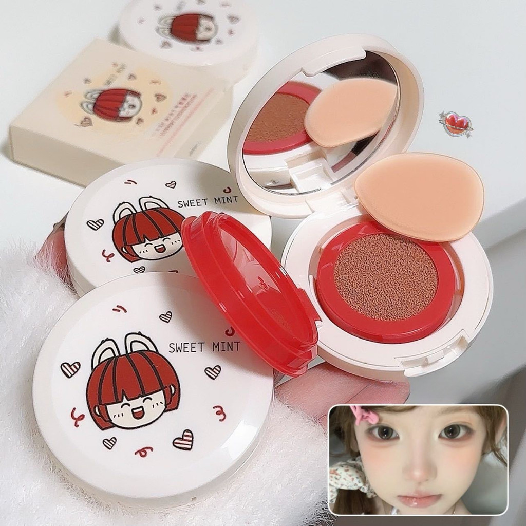 shiny-girl: บลัชออนคุชชั่น พร้อมพัฟ เกลี่ยง่าย เนื้อดี สีสวย กันน้ำ ติดทนนานFD1620
