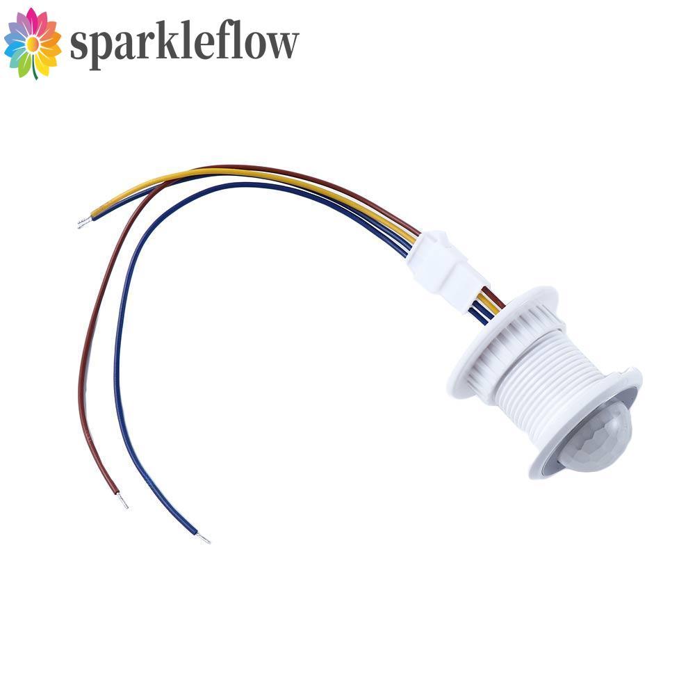 SPARKLEFLOW อินฟราเรด Motion Sensor สวิทช์ 110V 220V LED PIR Sensor เครื่องตรวจจับสมาร์ทสวิทช์ Sensi