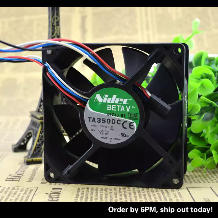 ญี่ปุ่น Nidec 9238 12V 2.3A M351-06 9 ซม./ซม.ควบคุมอุณหภูมิพัดลมควบคุมความเร็ว P2780