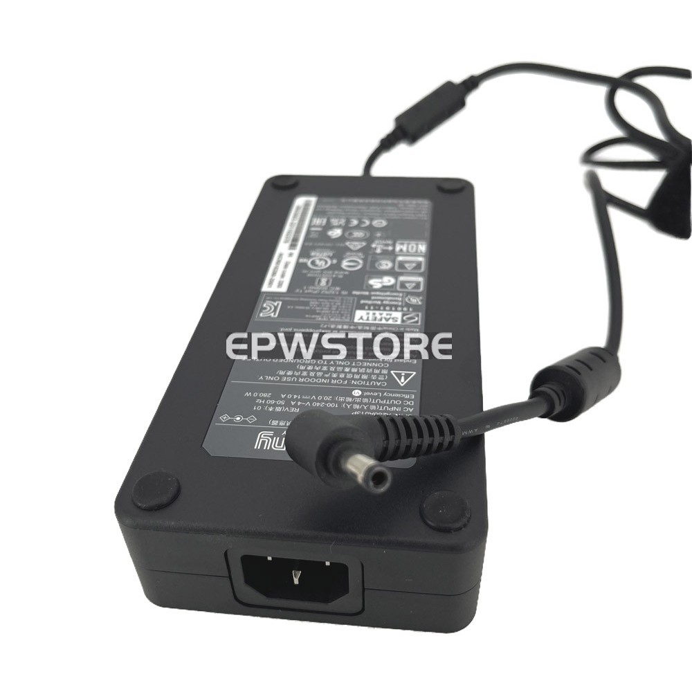 Chicony 20V 14A 280W AC Adapter Charger สําหรับ BIMBOX Slim Pro 16 แล็ปท็อปสําหรับเล่นเกม