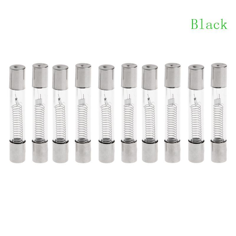 สีดํา 10x 5KV 0 8A 800MA ไมโครเวฟแรงดันไฟฟ้า Quick Blow ฟิวส์ Glas เปลี่ยนหลอด