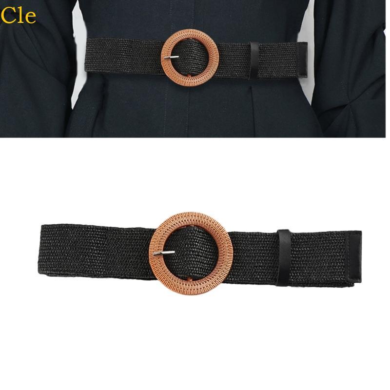 Bohemian Crochet Belt Aesthetic Stretchy Belt Wide Waistband Women Accessories